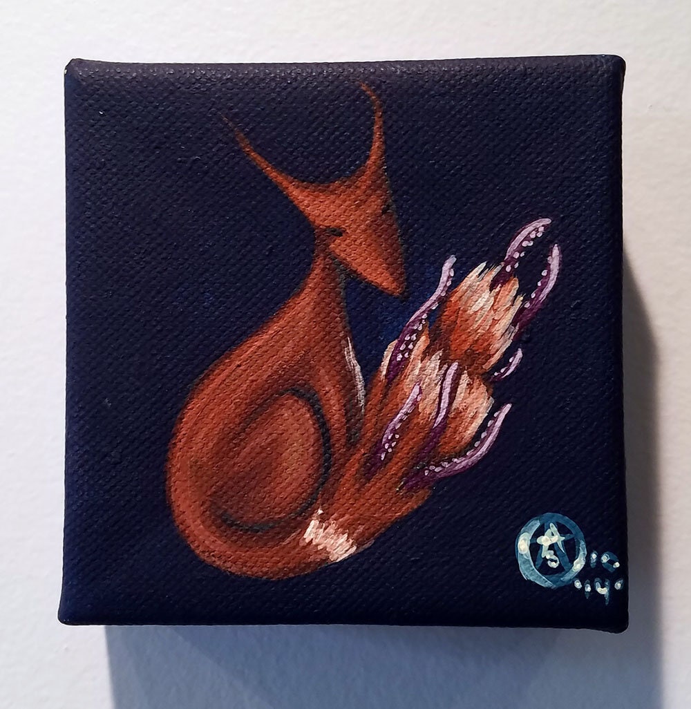 Octofox Original Acrylic Painting