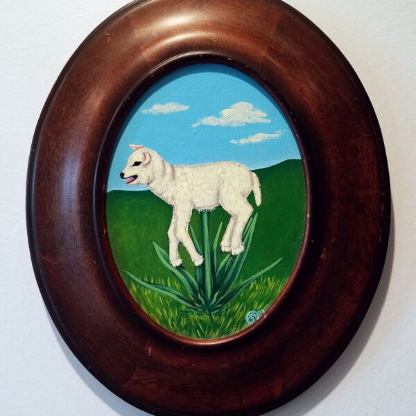 Vegetable Lamb of Tartary Painting: Mythical Creature Pop Surrealism Art