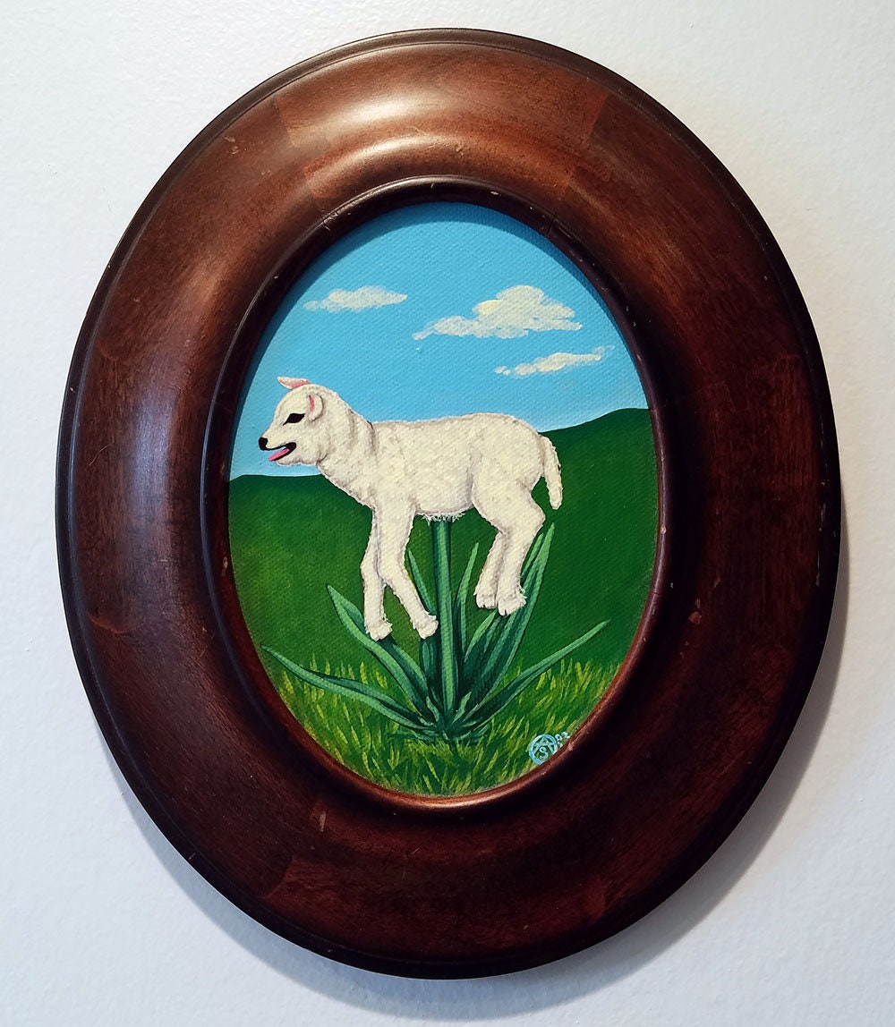 Vegetable Lamb of Tartary original framed painting