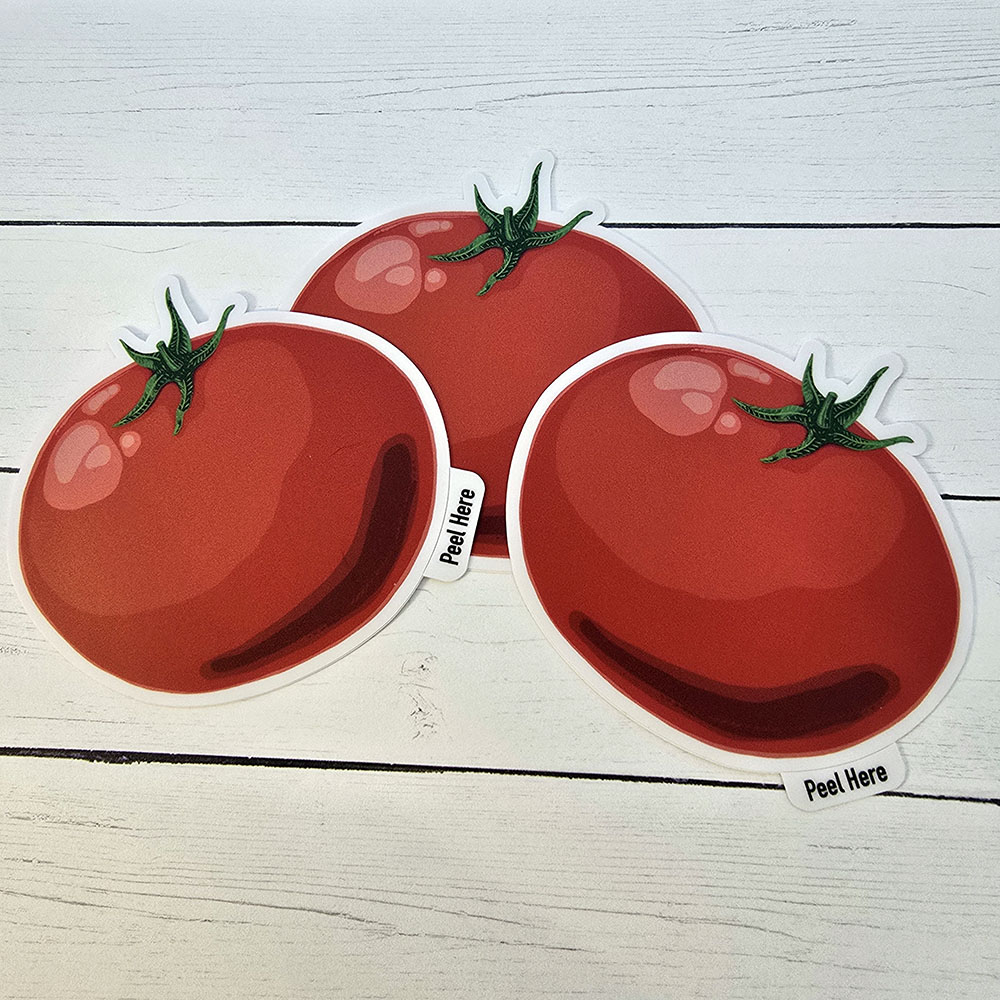 Ripe Tomato Sticker 3" - Image 3